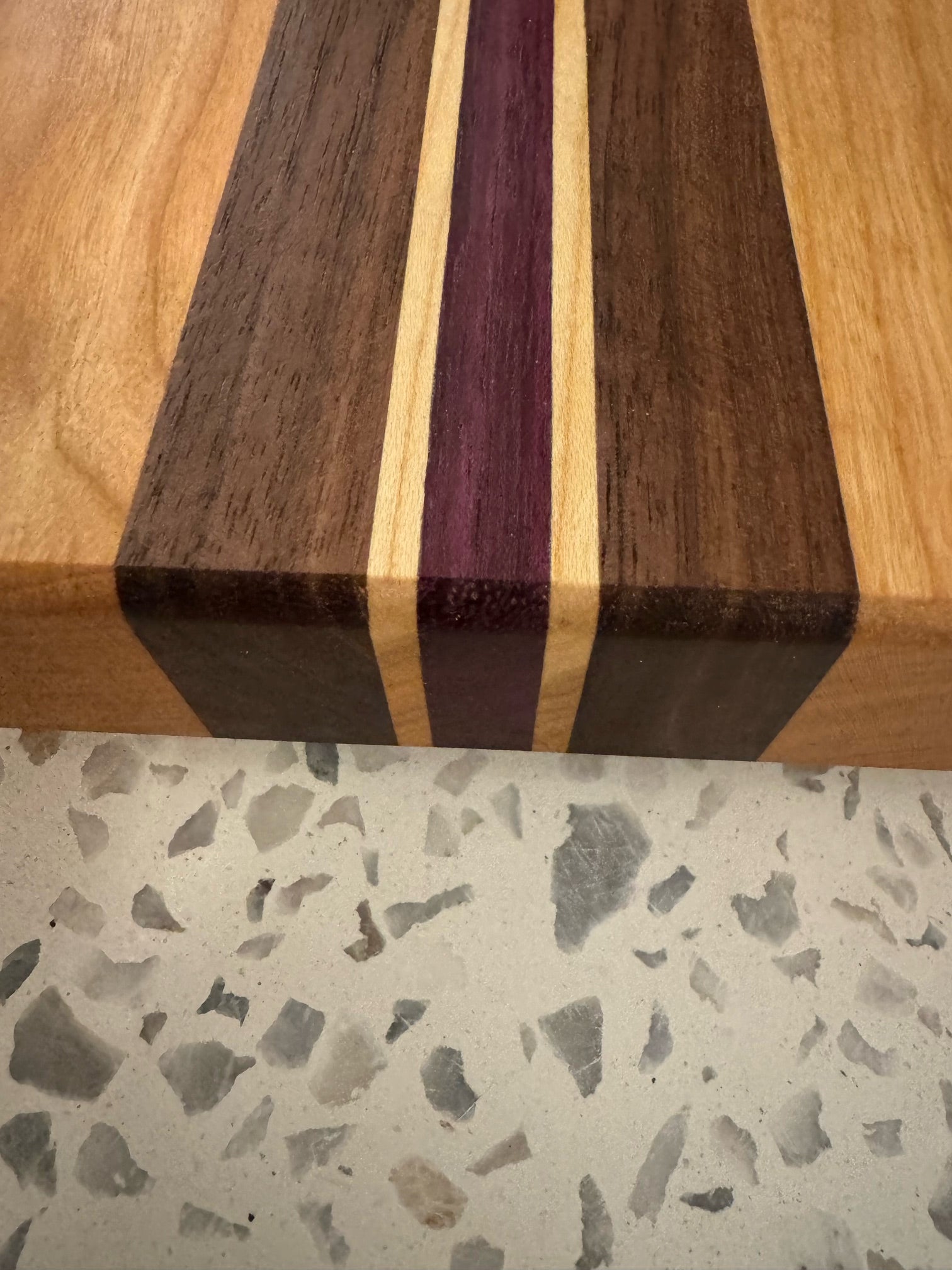 Cherry Board with Walnut and Purpleheart Accents